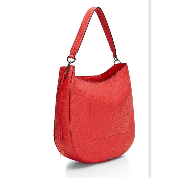 New REBECCA MINKOFF Blood Orange Convertible Hobo - Picture 4 of 8